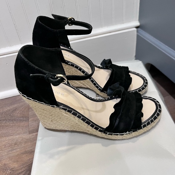 Marc Fisher - Kickoff black, suede, wedge sandal, size 10 - Picture 5 of 7